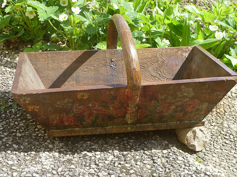 farm basket, harvest, old