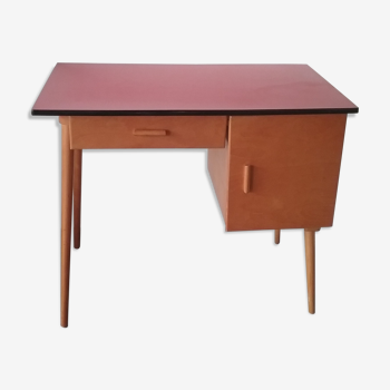 Bureau vintage rouge formica