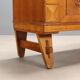 Vintage oak veneer sideboard, Italian design, 1950s.