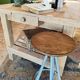 XXL solid oak kitchen island/worktop 180 x 105