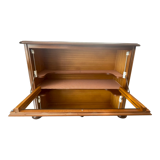 Buffet meuble bar avec miroir intérieur en bois vintage