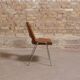 Jomain Baumann chairs, cognac leather seat, circa 1960