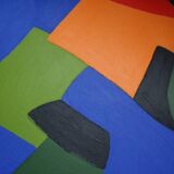 Colorful contemporary abstract on canvas