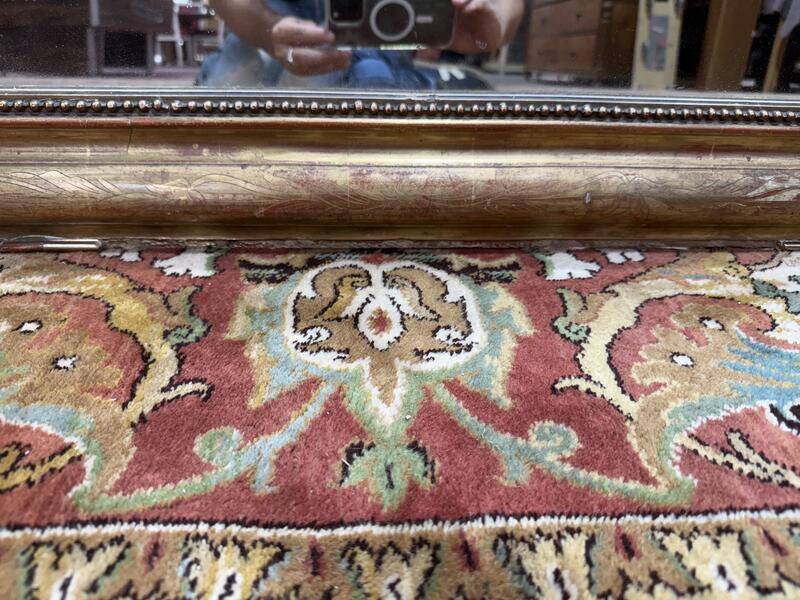 Miroir époque Louis Philippe à la feuille d'or 140x100 cm