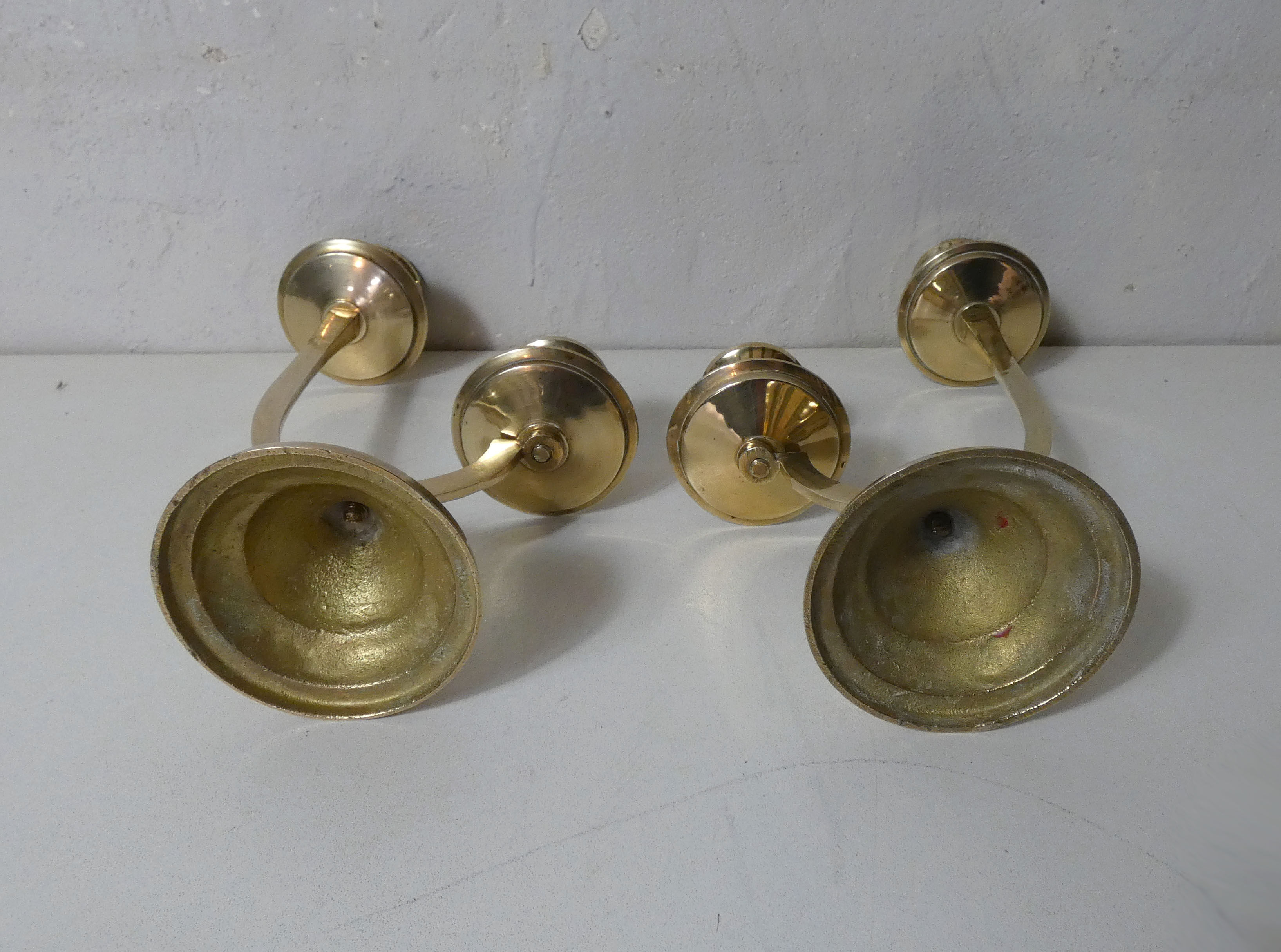 Pair of brass candlesticks
