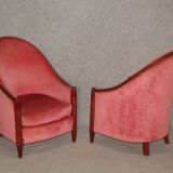 Paire de Fauteuils Art Déco par René Joubert & Philippe Petit pour DIM,