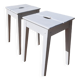 Pairs of workshop/farmhouse stools