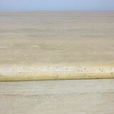 Rectangular travertine coffee table