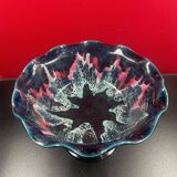 Large shower stand bowl with wave-shaped edges Vallauris 1970