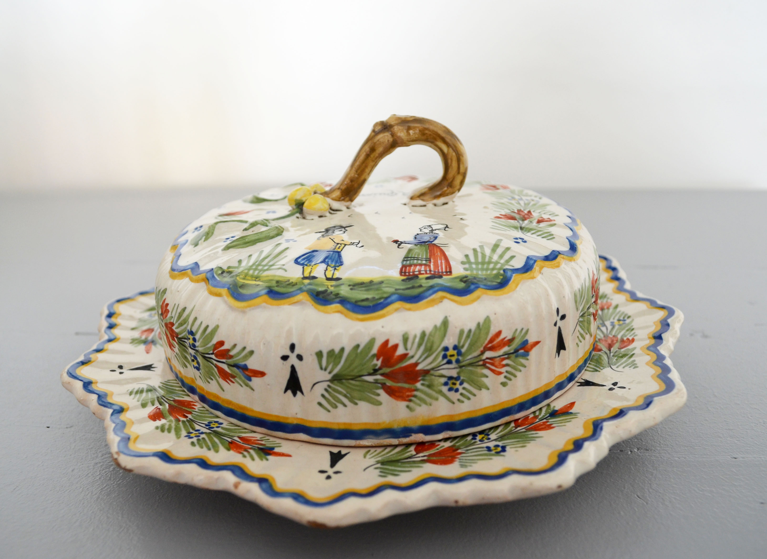 Butter maker Quimper Henriot