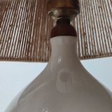 Table lamp - Ceramic and rope - Year 60'