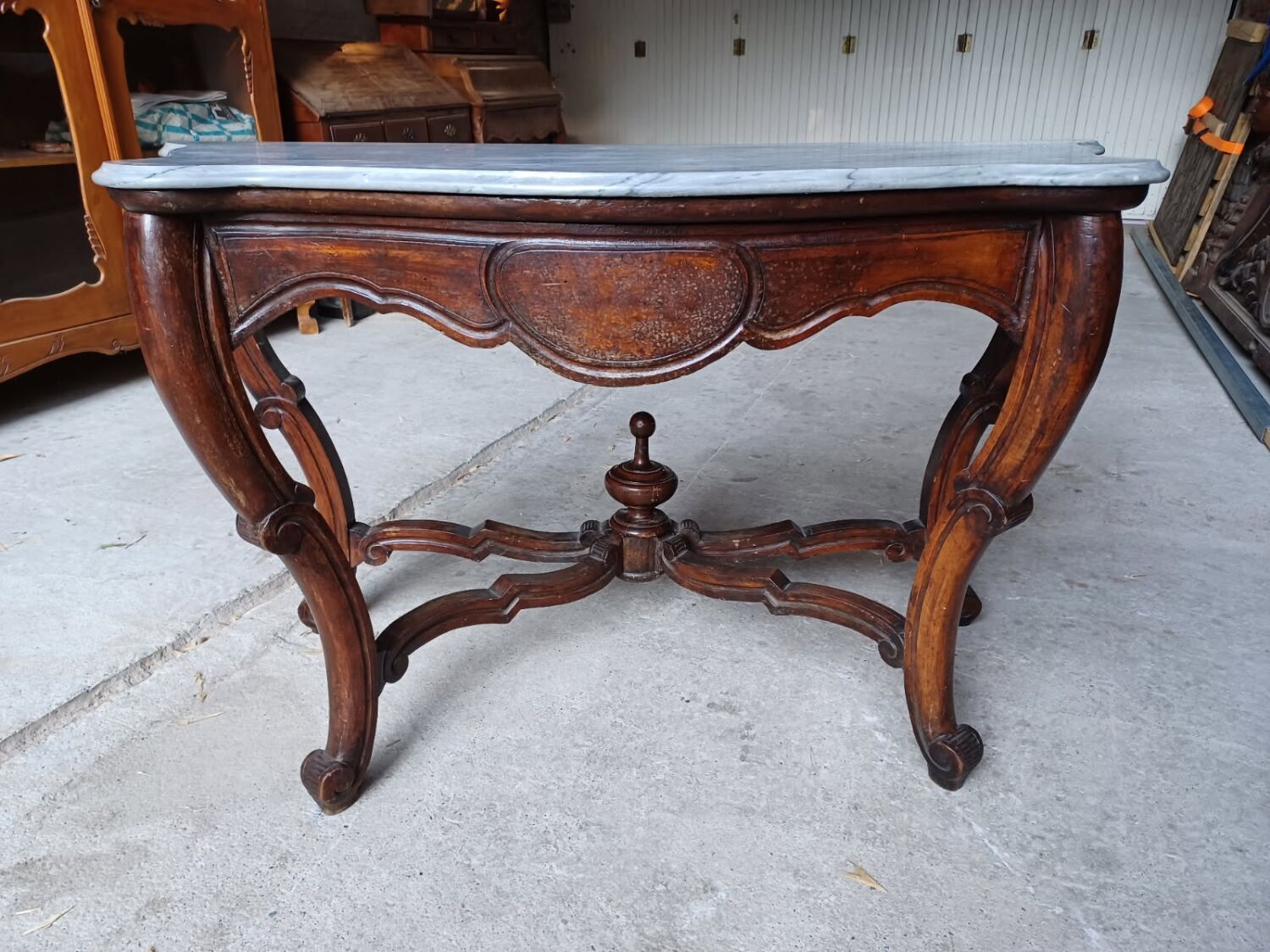 Curved console table - Napoleon III