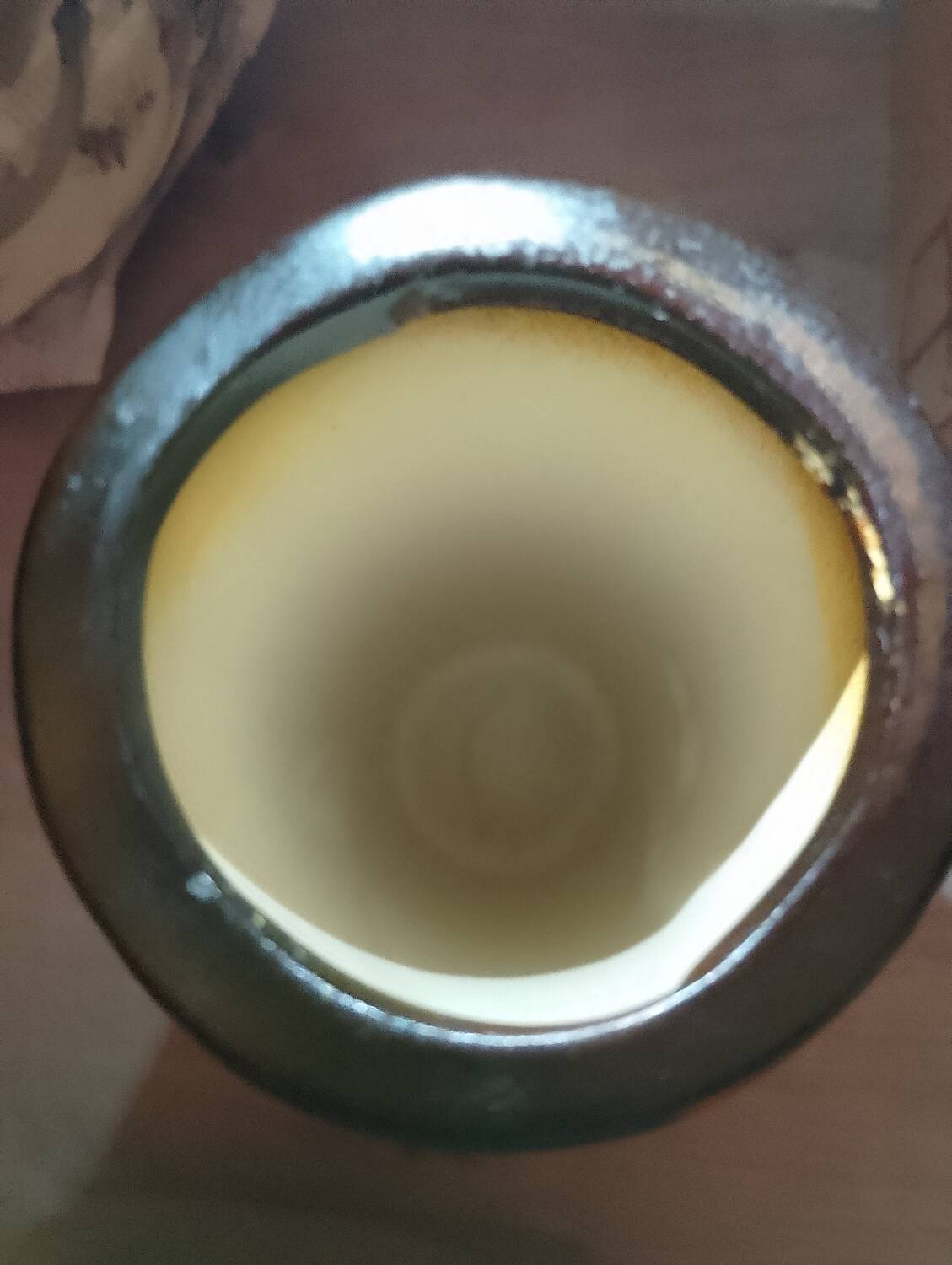 Roll vase attributed to the Montjoye Legras factory.
