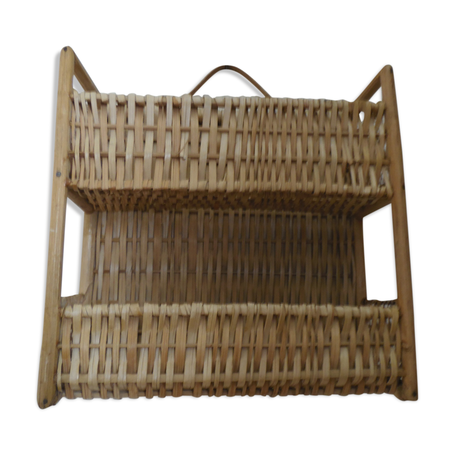 Shelf wicker 2 compartments a ask or suspend