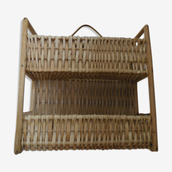 Shelf wicker 2 compartments a ask or suspend