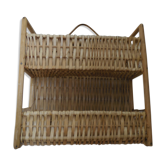 Shelf wicker 2 compartments a ask or suspend