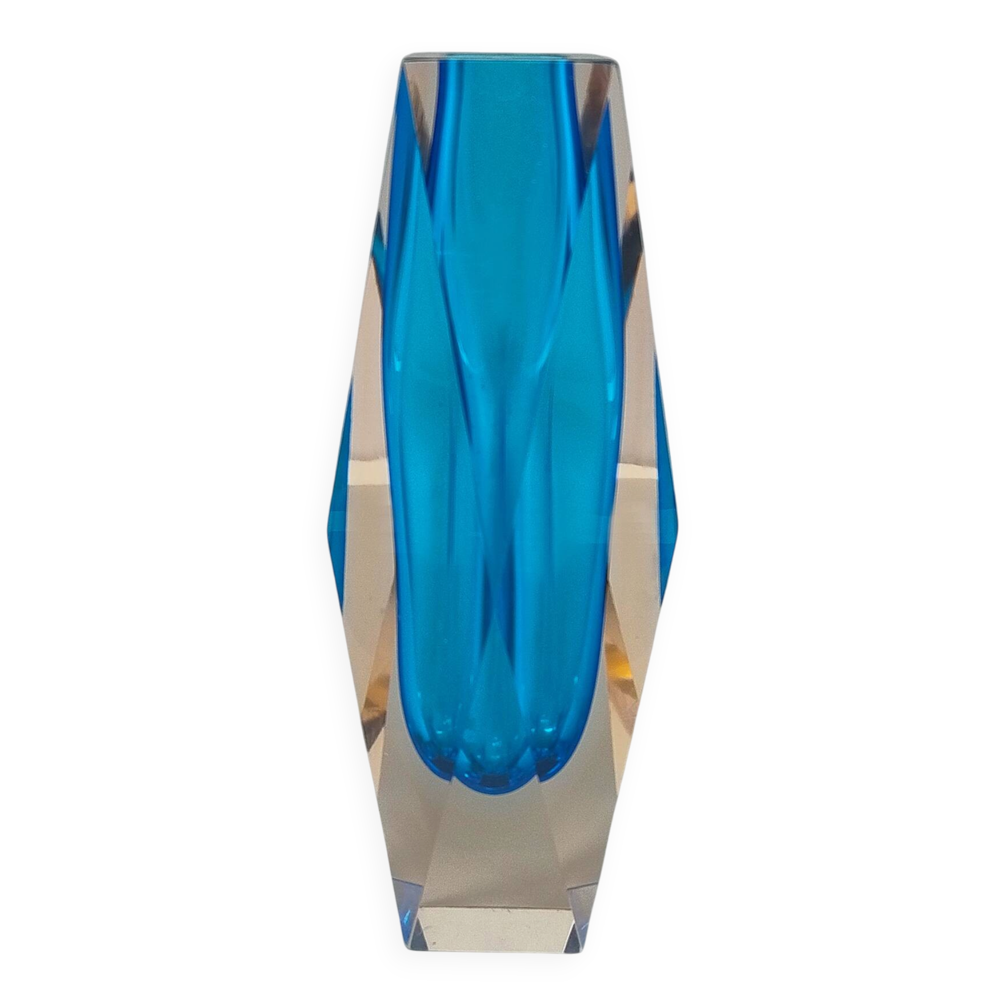 1960s large Flavio Poli for Seguso Murano glass vase — mid-century Italian collectible