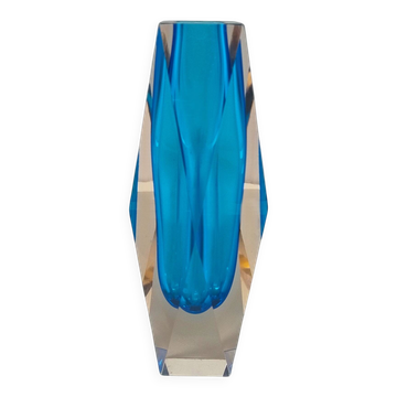 Vase en verre Murano de Flavio Poli pour Seguso des années 1960 — objet de collection italien du milieu du siècle