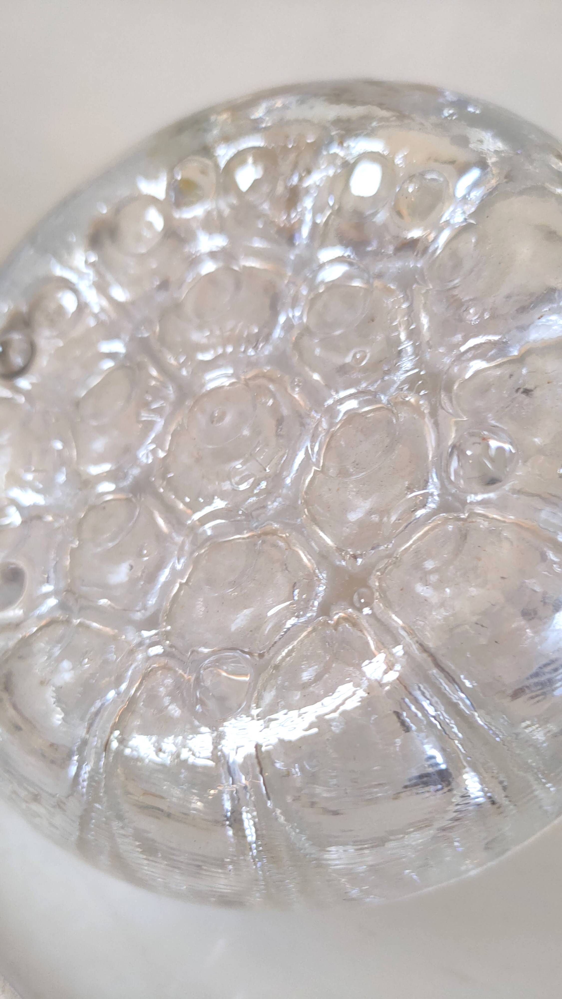 Pique flowers glass and silver metal Reims