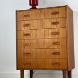 Teak chest of drawers