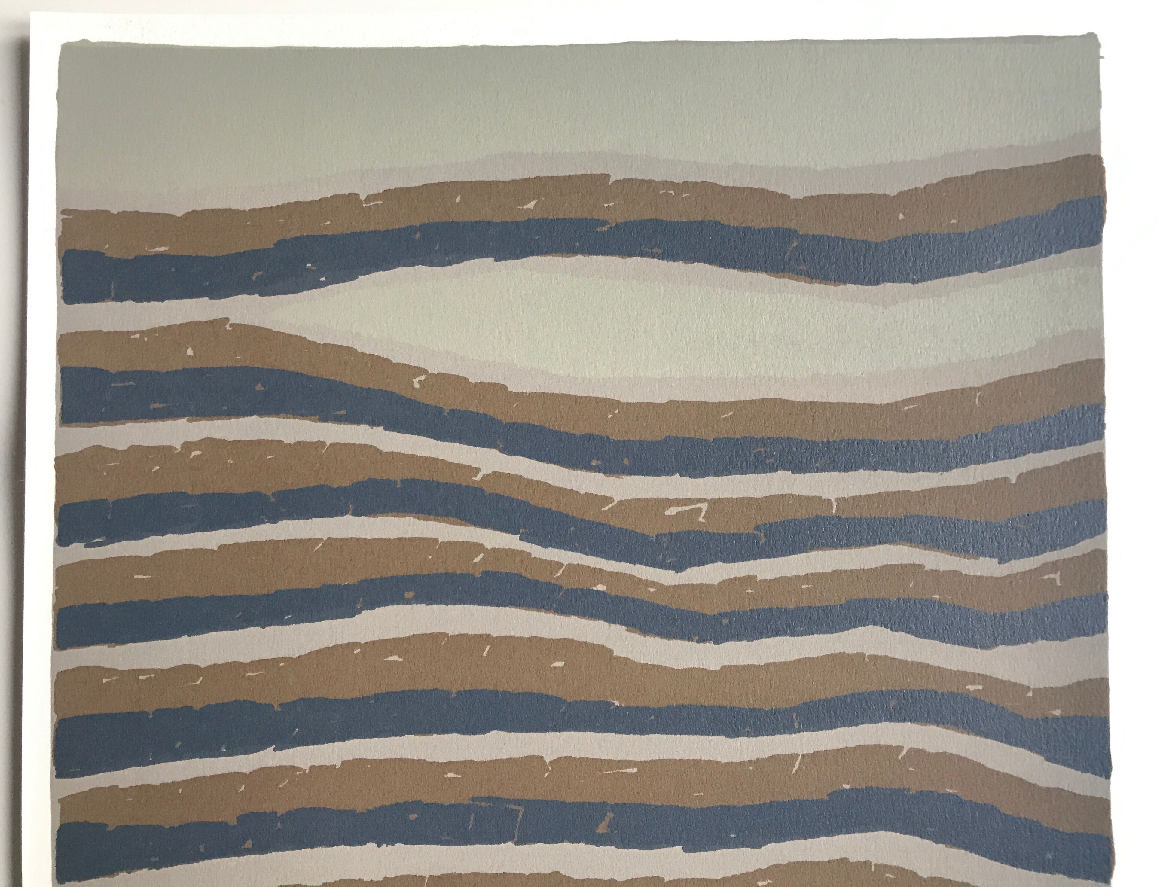 Original lithograph on Arches vellum by Raoul UBAC, Routes, 1978