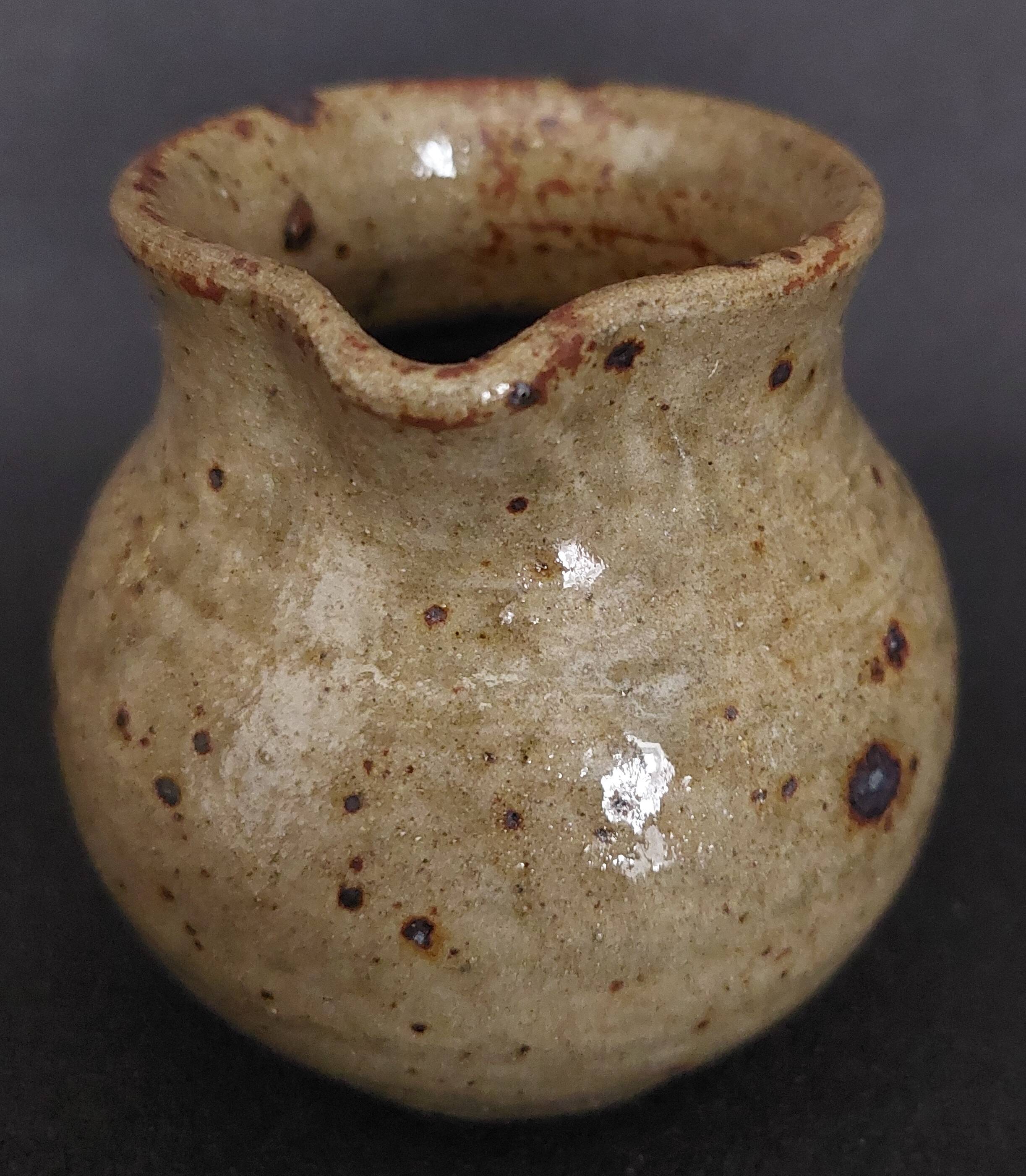 20th century pyrite stoneware cream jug