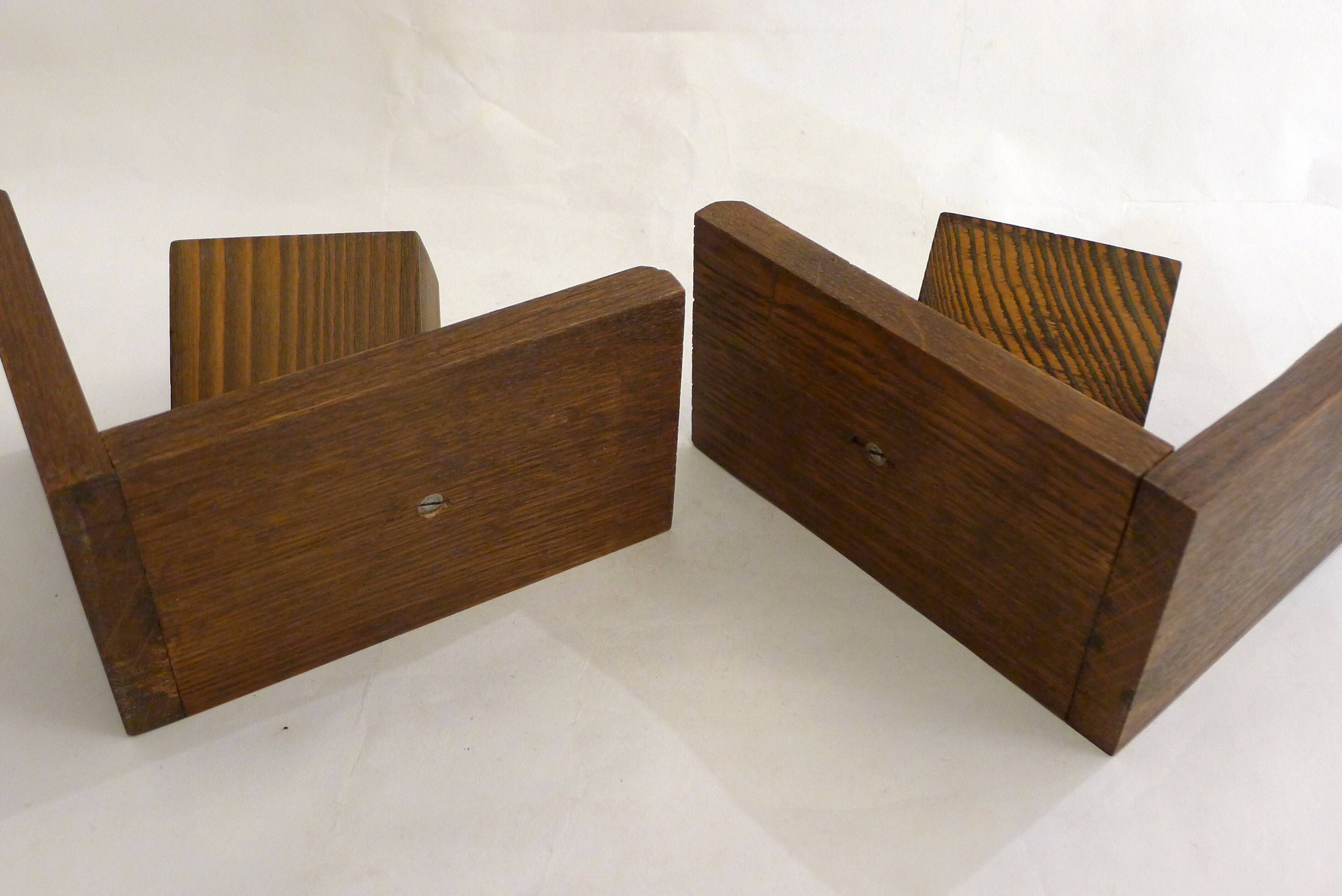 Paire de serres-livres Cubes