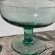 Coupe sur pied en verre soufflé