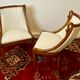 Pair of Chairs Rising Swan Collar Restoration Period