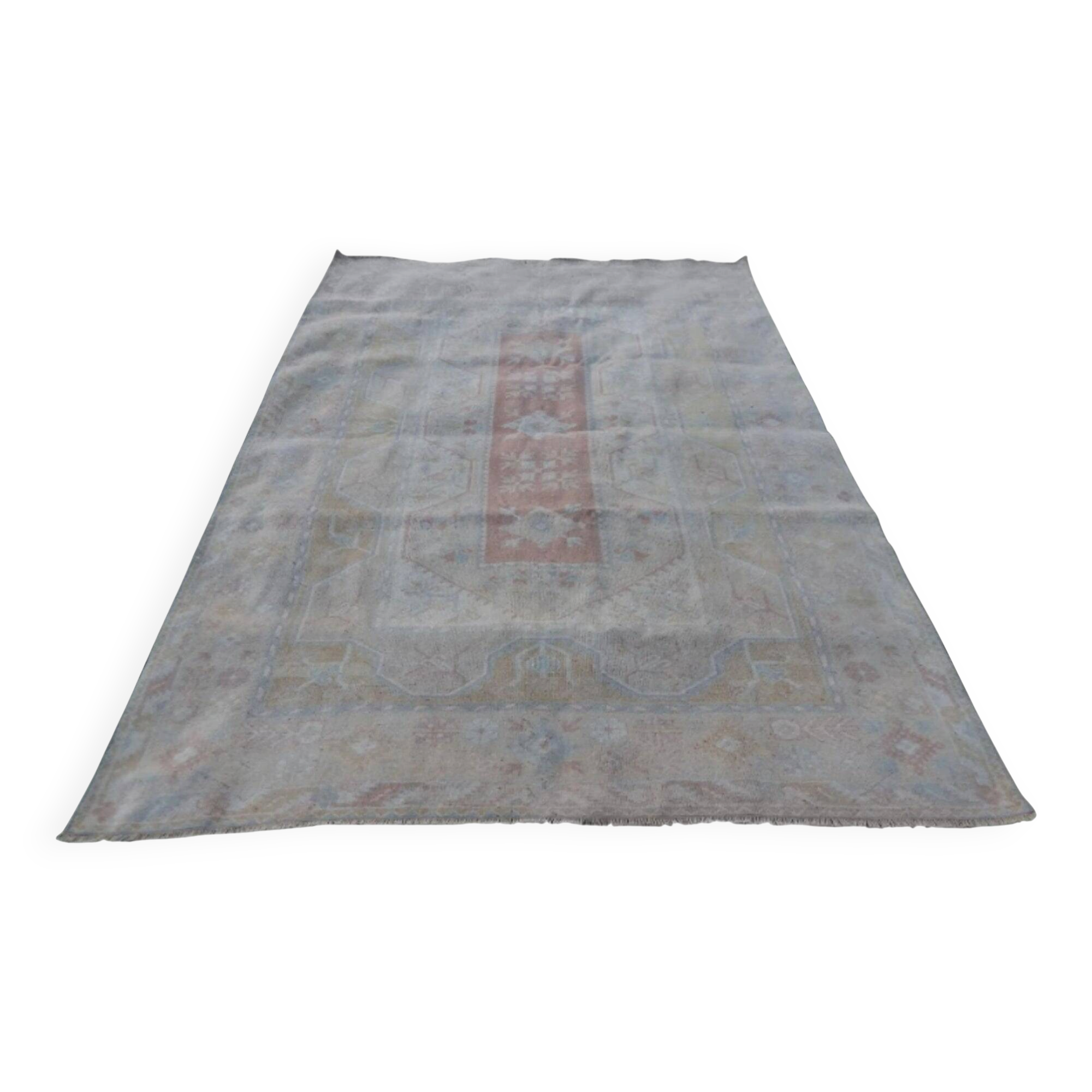Vintage Turkish rug handmade 196x274 cm