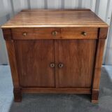 Directoire style sideboard with trompe l'oeil drawer in solid wood