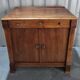 Directoire style sideboard with trompe l'oeil drawer in solid wood