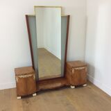 Art deco dressing table with illuminating mirror