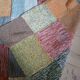 3 patchwork blankets knitted by hand