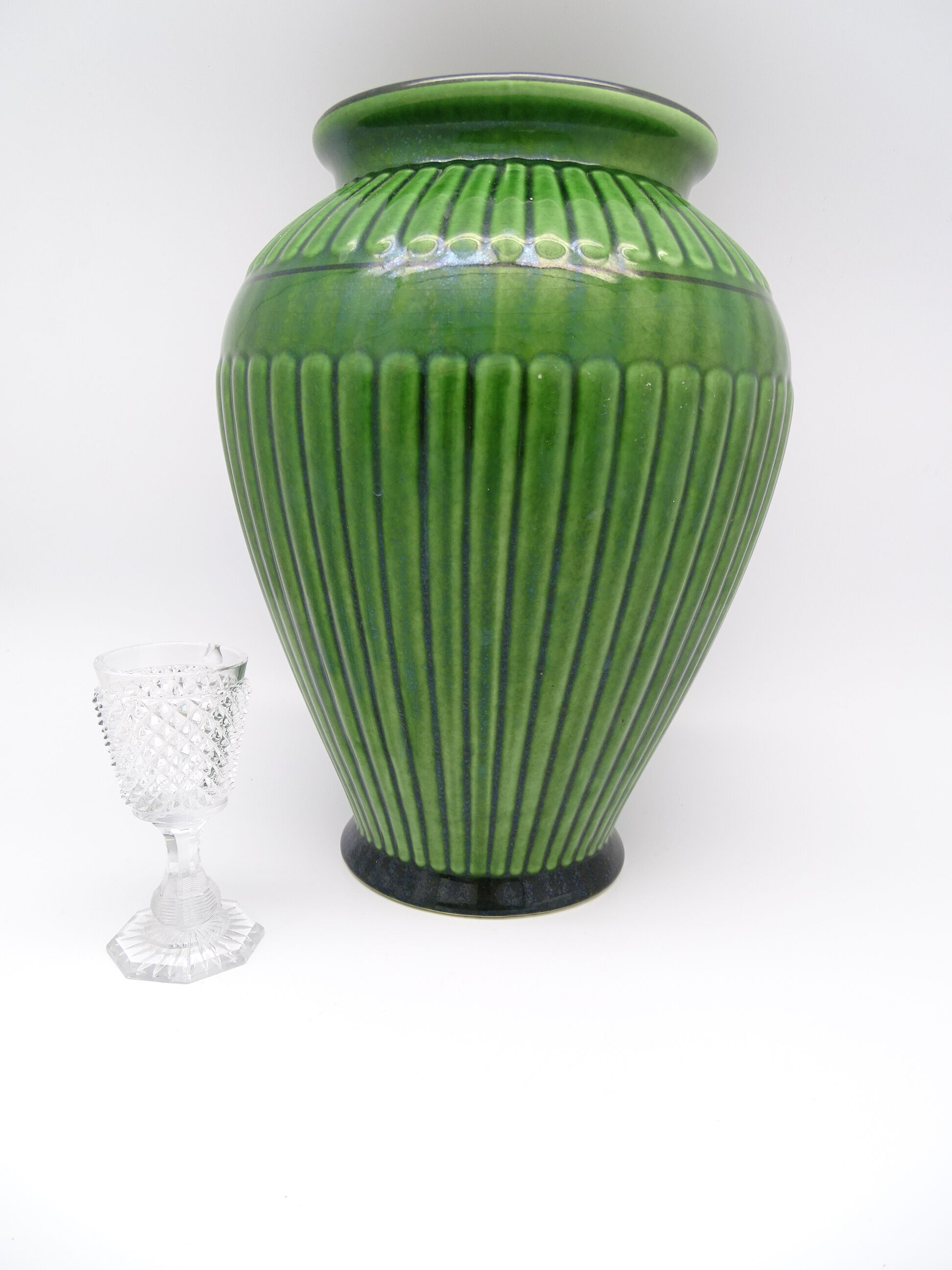 Green vase