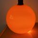 Vintage orange opaline pendant light, 1970s