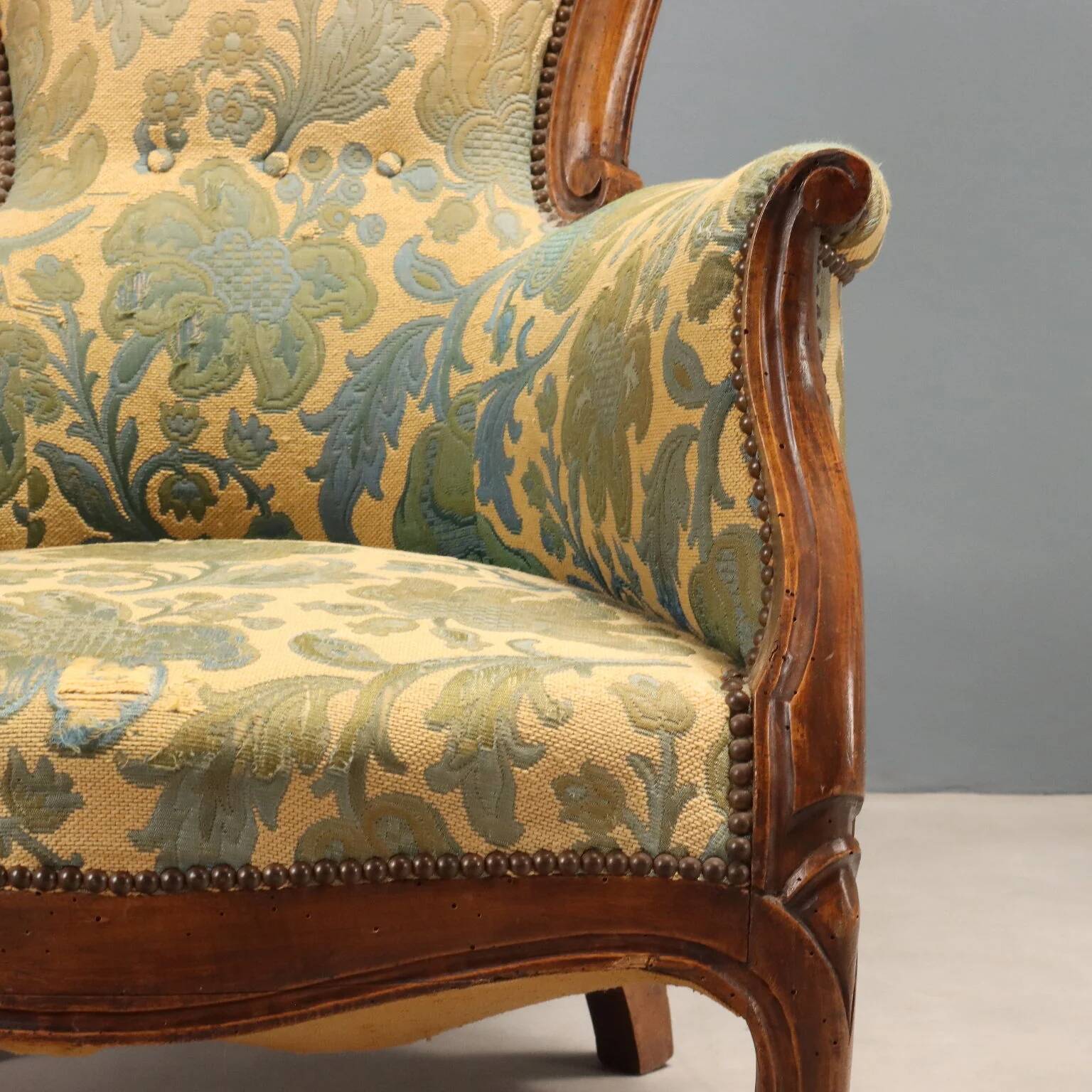 Paire de fauteuils Luigi Filippo en noyer
