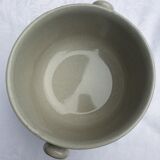 Soup or vinegar sarreguemines morzine 1970 gray floral decoration brown