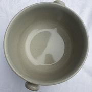 Soup or vinegar sarreguemines morzine 1970 gray floral decoration brown