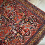 Handmade Oriental antique carpet 149cm x 195cm 1840s