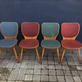 Set of 4 baumann chairs by designer max bill