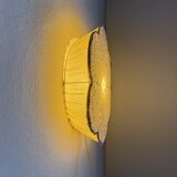 Textile Plafond /ceiling lamp, swedish modern, crochet, Flower shaped, 1940