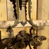 Pair of LXV style gilt bronze wall lights