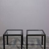Pair of Pierre Vandel Paris side tables, 1970s