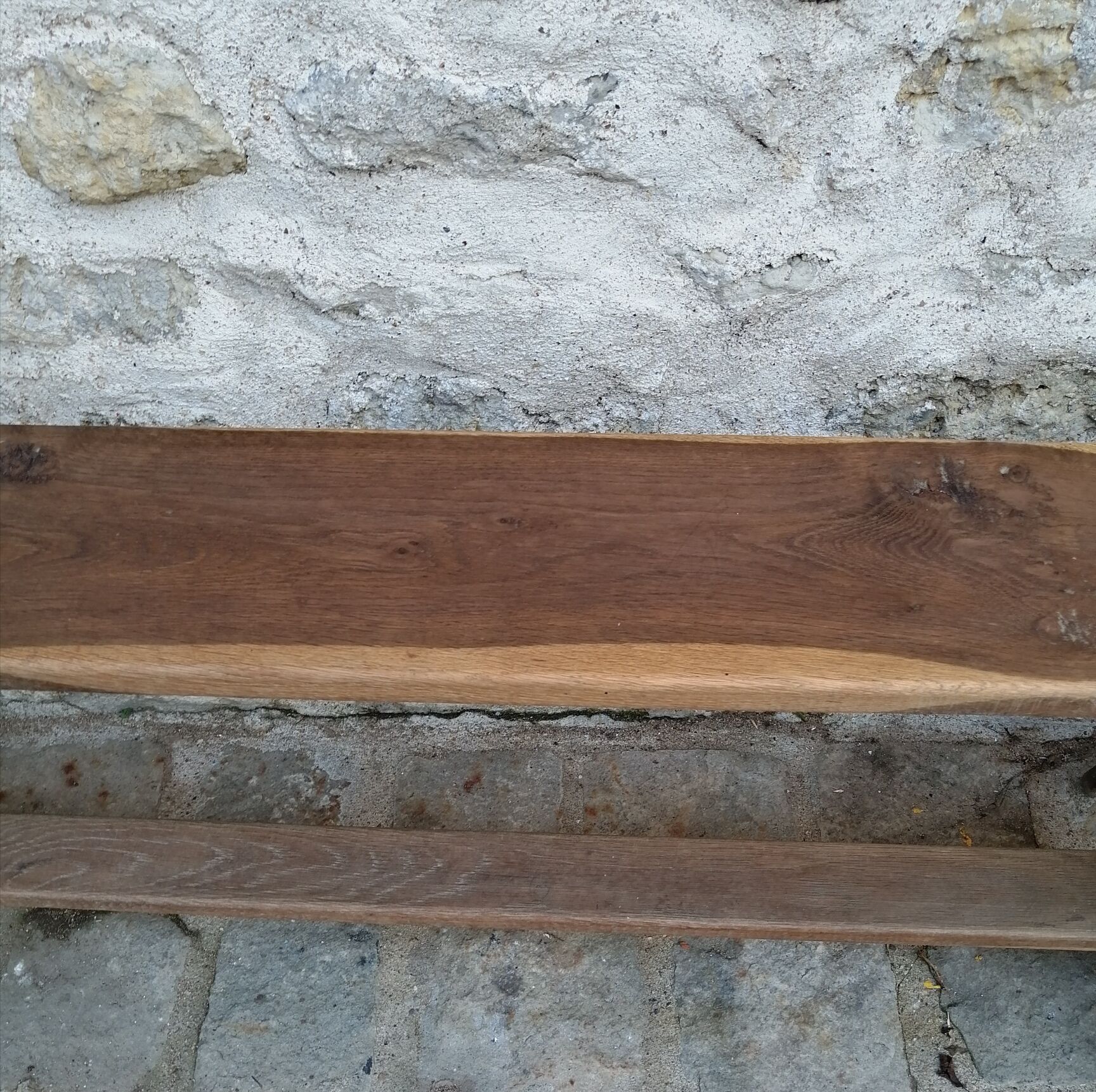 Long wooden bench 180cm