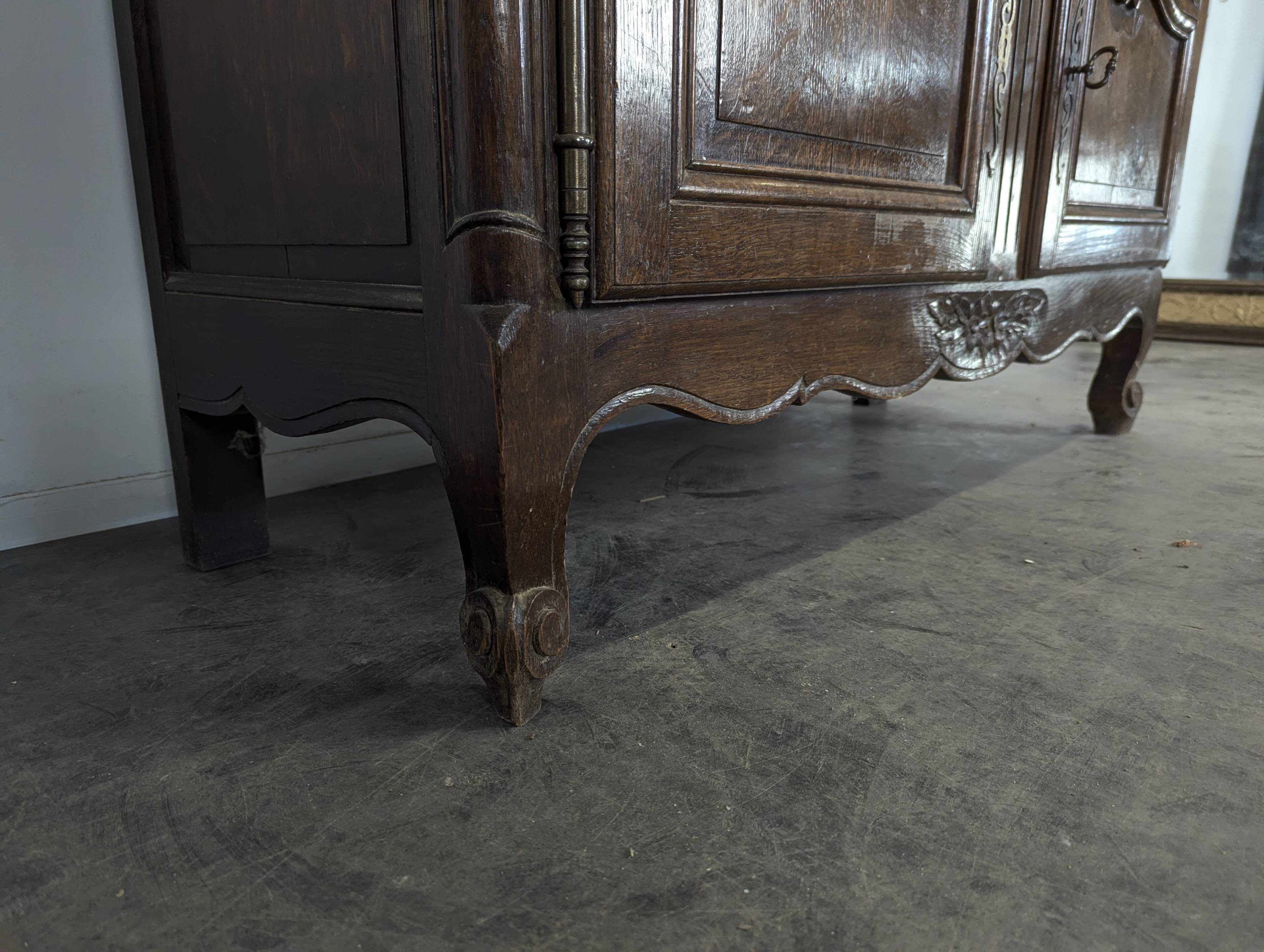 Norman oak glazed sideboard