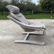 Pair of vintage grey leather armchairs by Ake Fribytter 1970