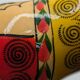 4 wooden nesting Russian dolls