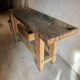 Old wooden workbench