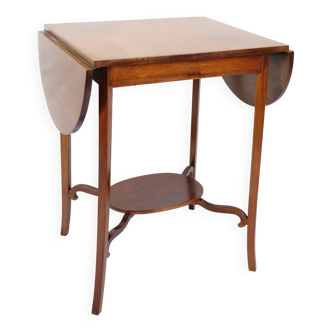 Side Table With Flaps Made In Mahogany, Danish Design From 1960s